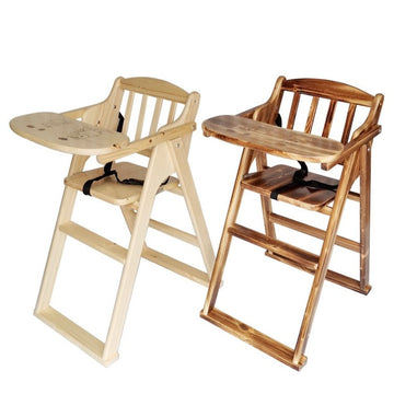 High Wooden Baby Dining Chairs